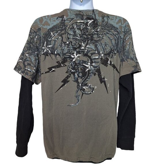 Counter Intelligence Thermal T Shirt XL Y2K Dragons - Picture 3 of 7